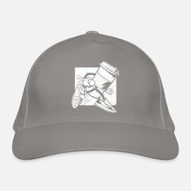 Coffee Junkie: Fun Design for Coffee-to-Go Organic Baseball Cap