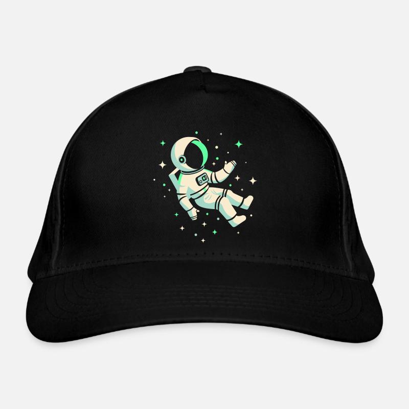 Astronaut - Organic Baseball Cap - black