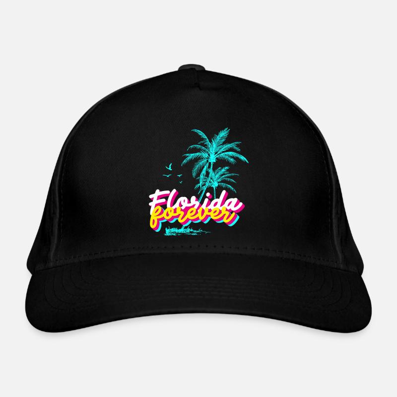 Florida Forever Palmenparadies Bio-Baseballkappe