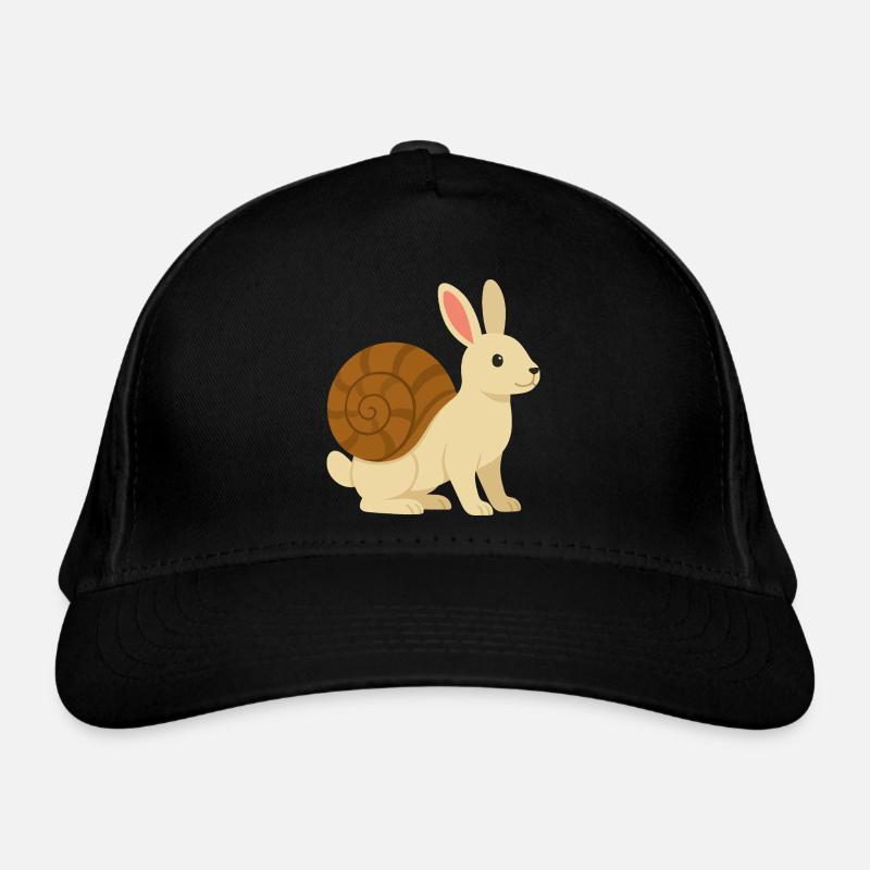 Lapin Escargot tout mignon Casquette classique bio