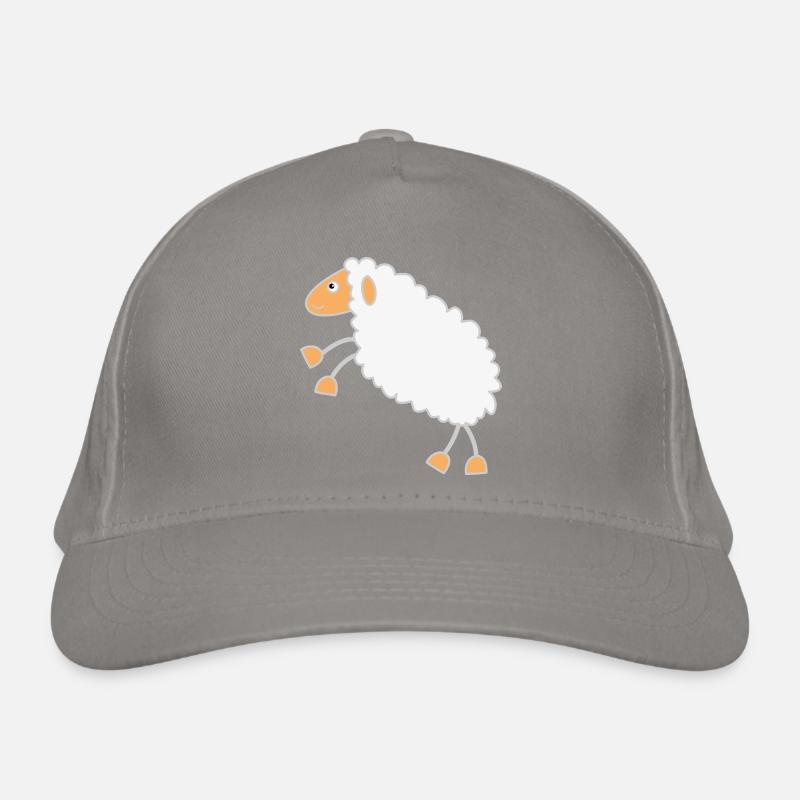 Conception de dessin animé de mouton moelleux Casquette classique bio