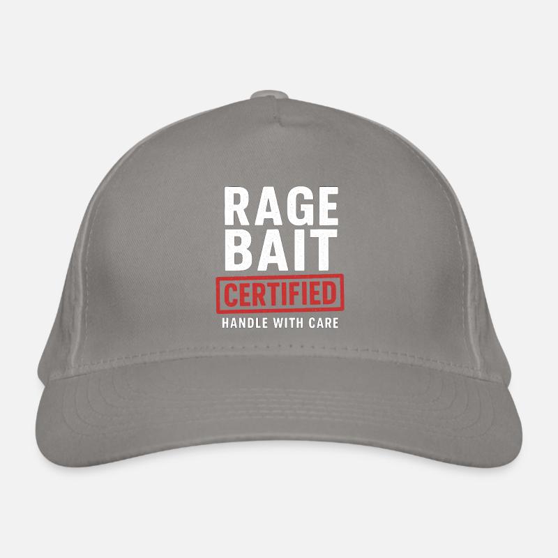 Rage Bait zertifizierter Griff mit Sorgfalt, lustig Bio-Baseballkappe