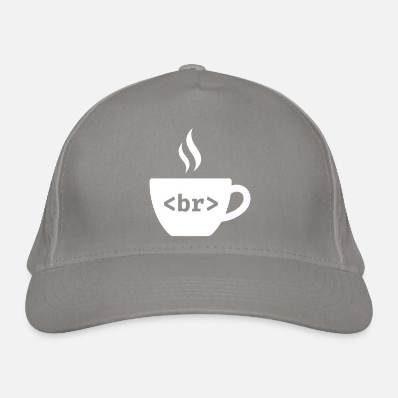 Coffee Break – Witziges HTML Tag Design Bio-Baseballkappe