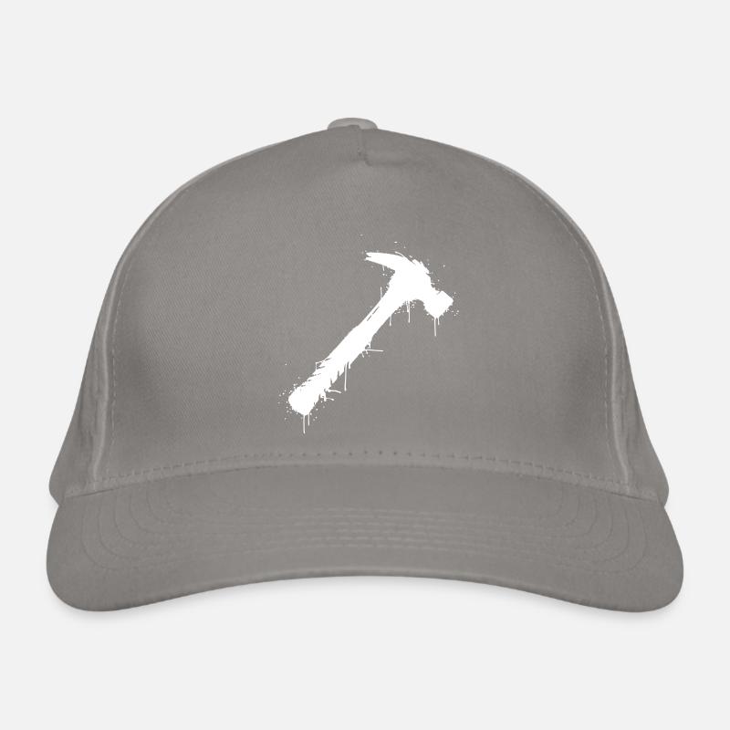 Hammer Tool Graffiti Splatter Vector Organic Baseball Cap