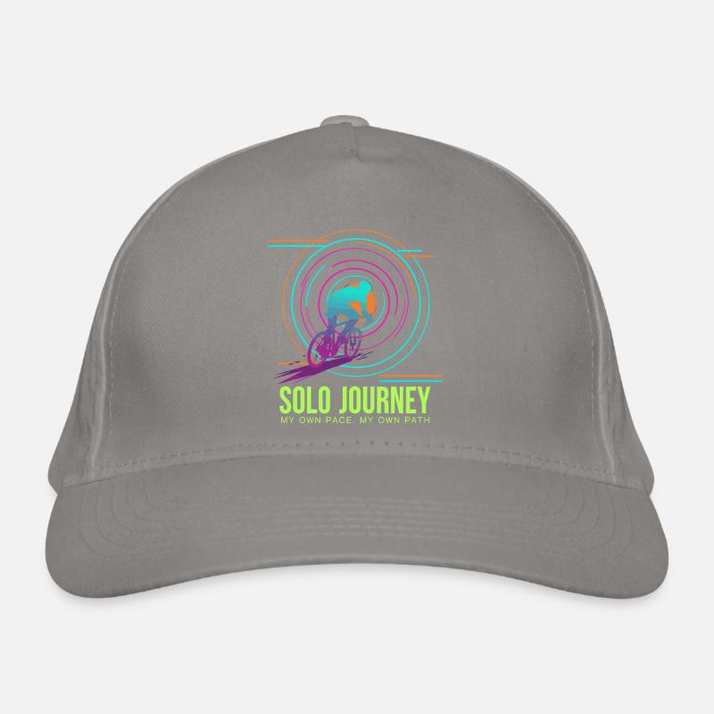 Solo Journey Neon-Radfahrer Bio-Baseballkappe