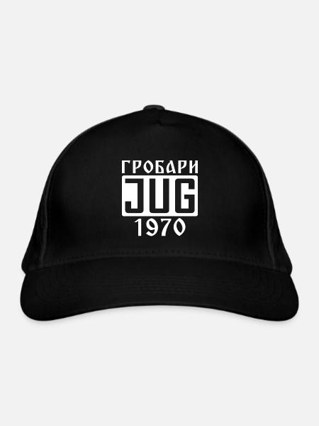 Grobari Jug - Bio-Baseballkappe - Schwarz