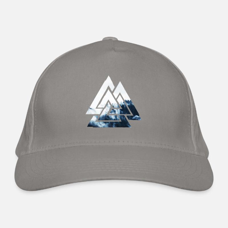 Valknut, symbol of Odin - With cloud forest Organic Baseball Cap