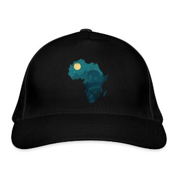 SÜDAFRIKA SÜDEN TIERE NATUR FARBEN AFRIKA MOTIVE - Bio-Baseballkappe - Schwarz - Vorne