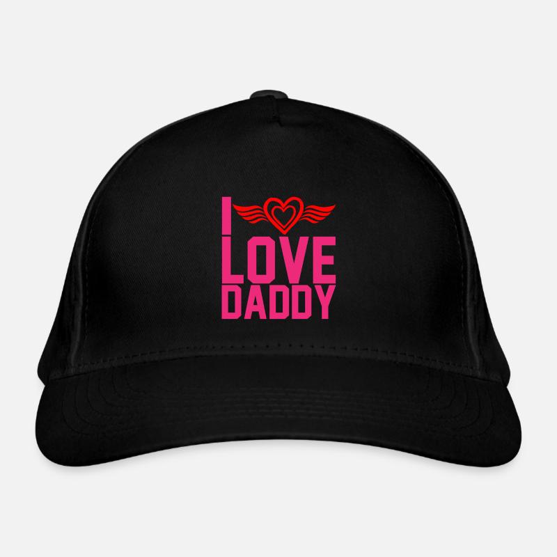 "I love daddy" Organic Baseball Cap