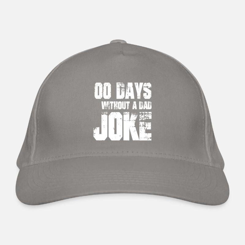 0 Tage ohne Papa Witz Geschenk Bio-Baseballkappe