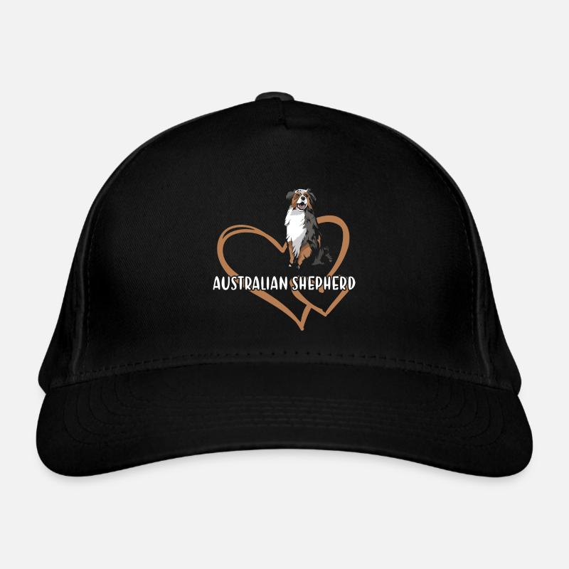 Chien Aussie Coeur Casquette classique bio