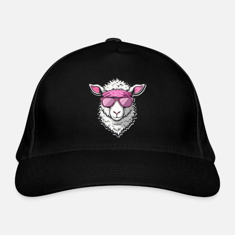 Cooles Schaf - Cool Sheep Illustration Organic Baseball Cap