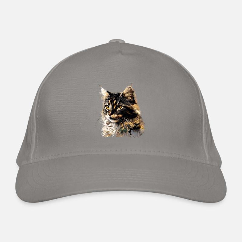 Die Katze Bio-Baseballkappe