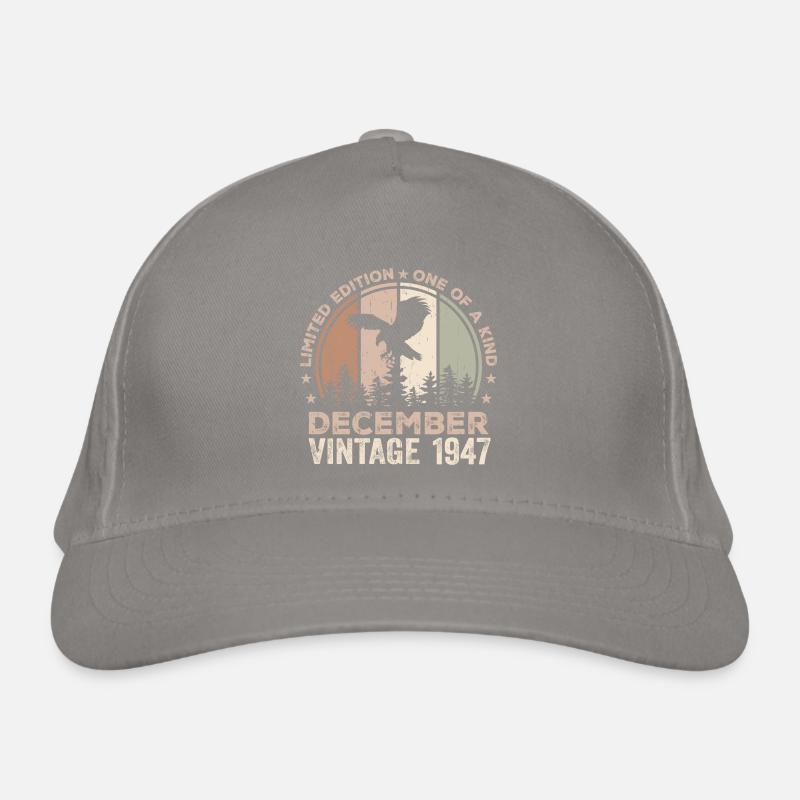 Incomparable since December 1947 77 Anniversary Organic Baseball Cap