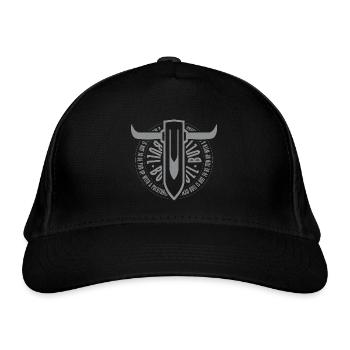 Minimal Crazy Bull - Organic Baseball Cap - black - Front