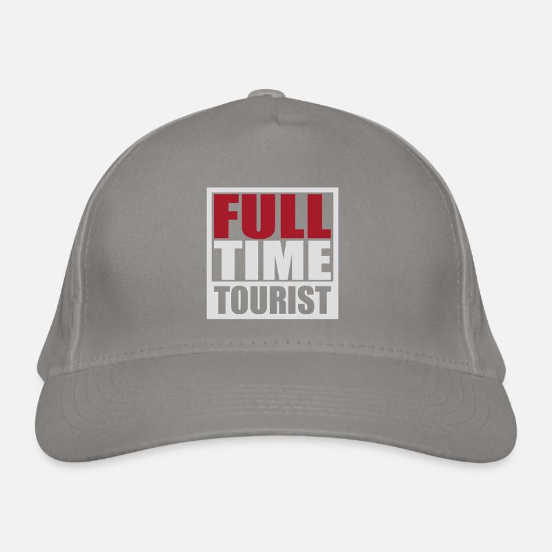 Full Time Tourist | Farbe änderbar Bio-Baseballkappe