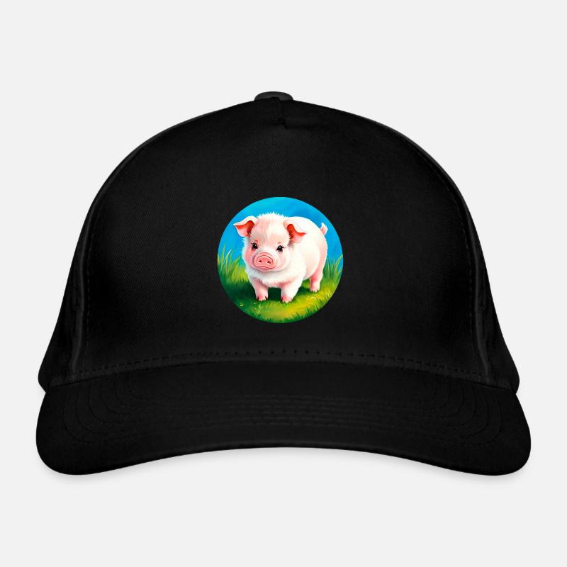 Baby Pig Piglet Pig Organic Baseball Cap