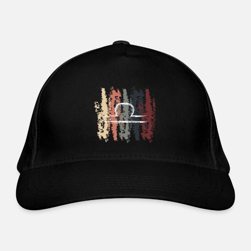 Retro Zodiac Libra Design Bio-Baseballkappe