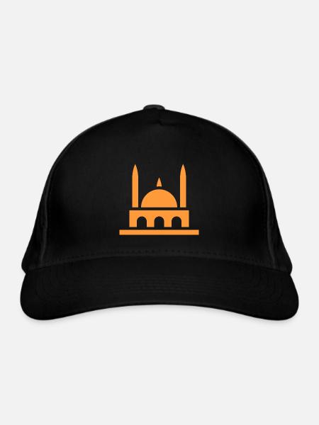 Moschee, Muslim - Bio-Baseballkappe - Schwarz