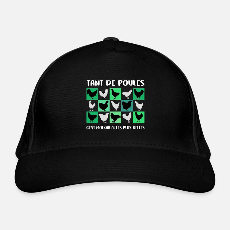 Les plus belles poules Graphique de poules Casquette classique bio