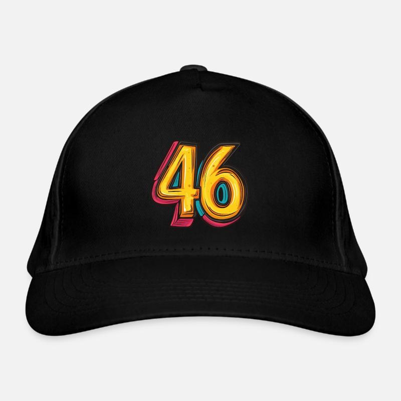 46 Number Comic Organic Baseball Cap