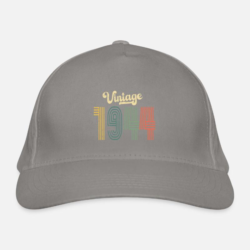 80. Geburtstag Vintage 1944 Bio-Baseballkappe