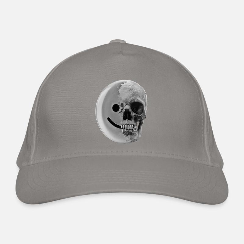 charbon smiley Casquette classique bio