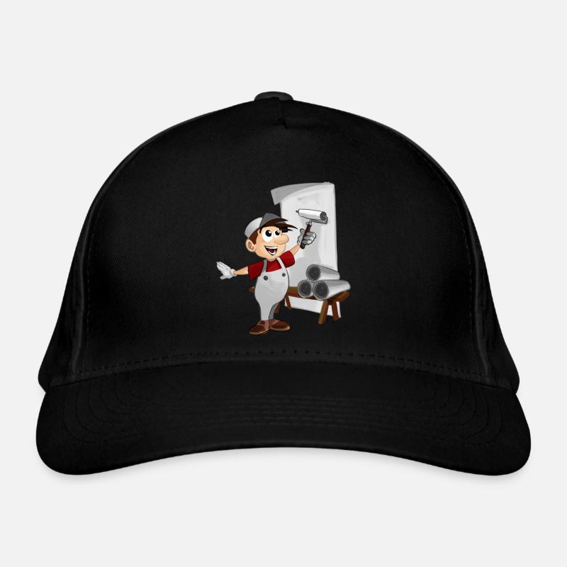 wallpaper painter paperhanger decorator upholsterer Organic Baseball Cap