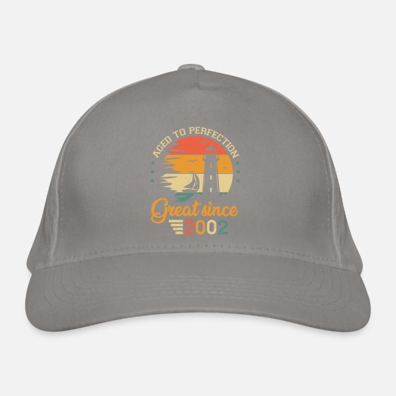 20 ans bateau great since 2002 anniversaire Casquette classique bio