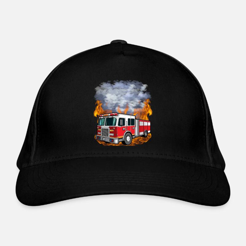 Fire brigade - Fire engine against flames and smoke Organic Baseball Cap