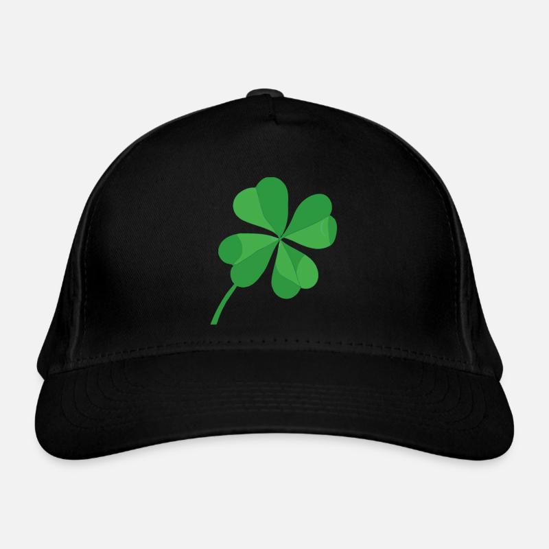 Four-leaf clover lucky symbol luck Organic Baseball Cap