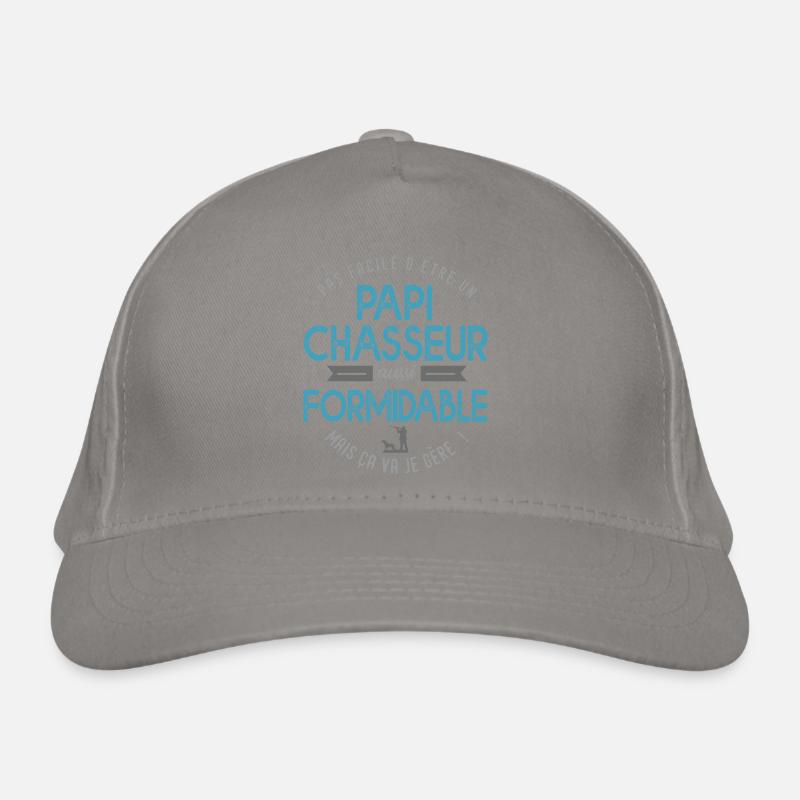 papi chasseur formidable chasse papy grand père Casquette classique bio