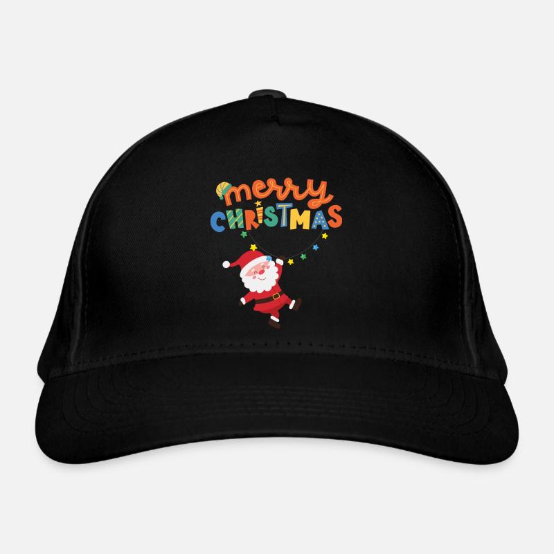 Père Noël mignon avec décoration de Noël Casquette classique bio