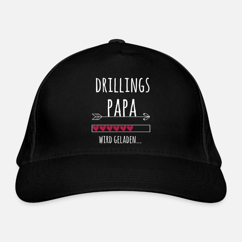 werdender Papa Drillinge Schwangerschaft Geschenk Bio-Baseballkappe