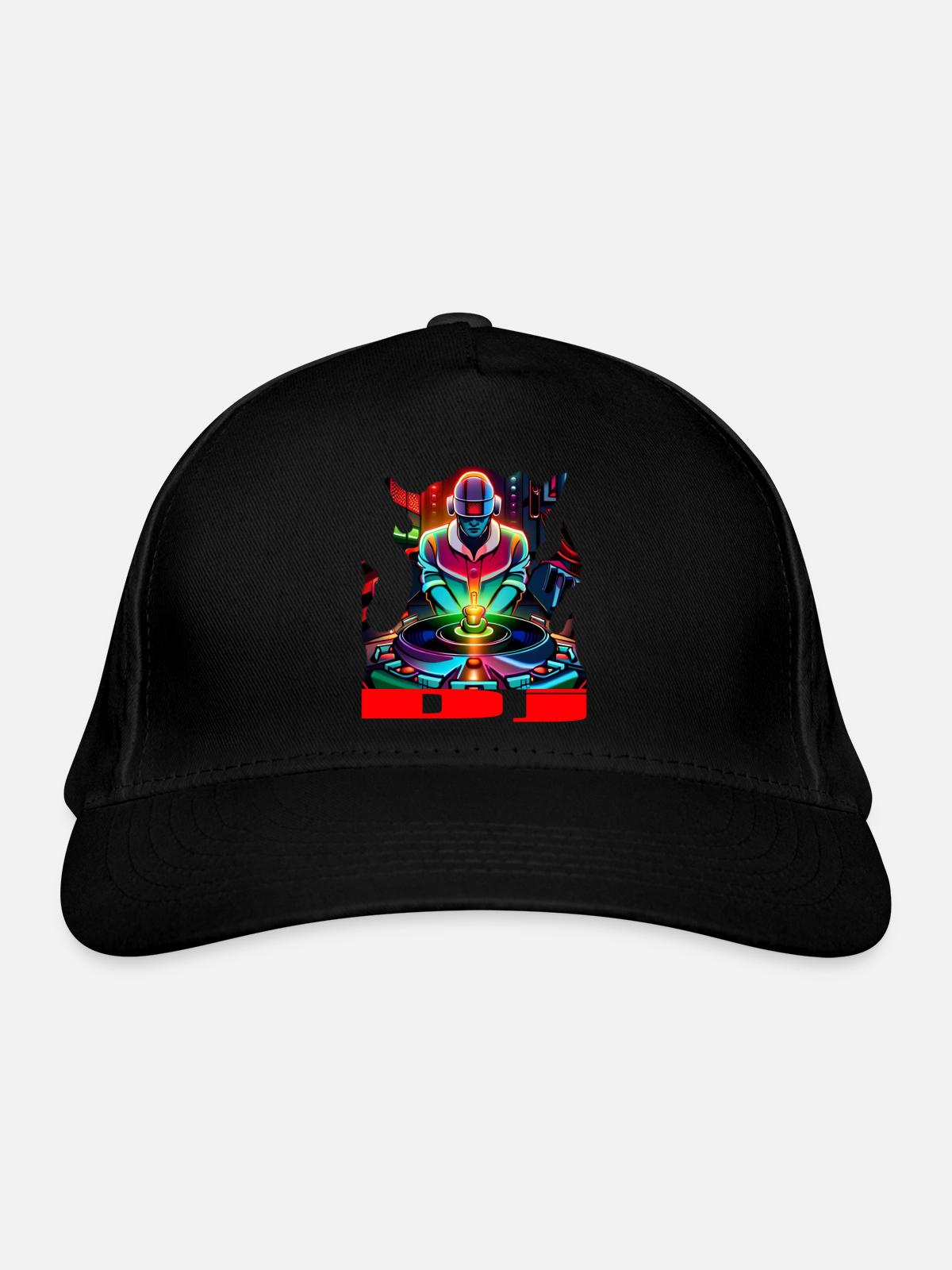Dj - Organic Baseball Cap - black - Front