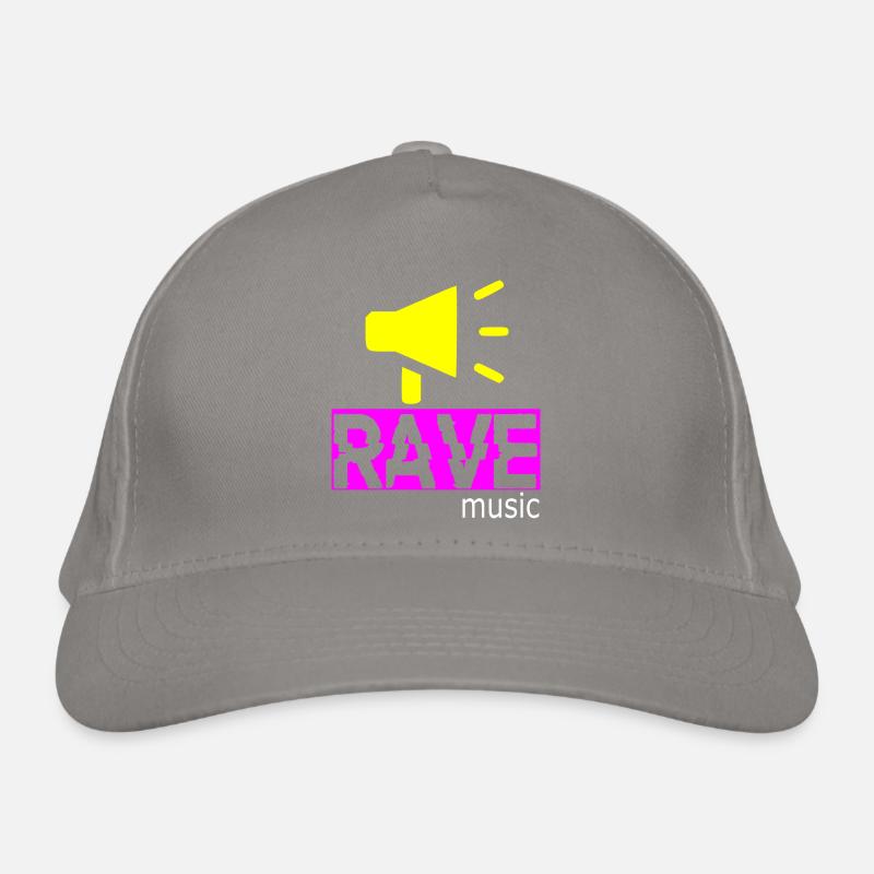 Rave music Organic Baseball Cap