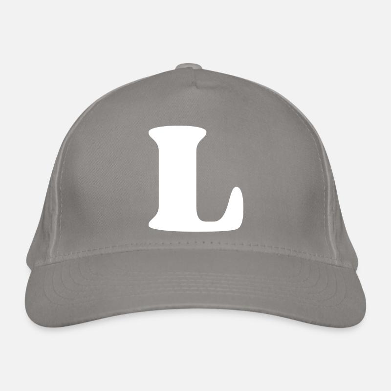Lettre l Casquette classique bio