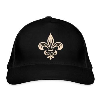 fleur de lys - Casquette classique bio - noir - Devant