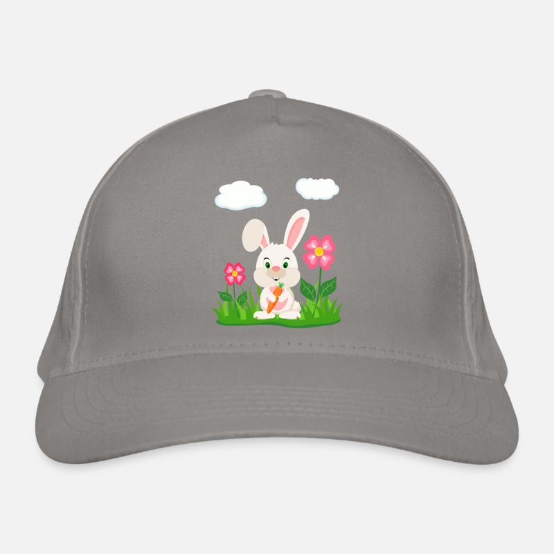Cute Rabbit with Carrot Bunny Bunny Easter Bunny Organic Baseball Cap