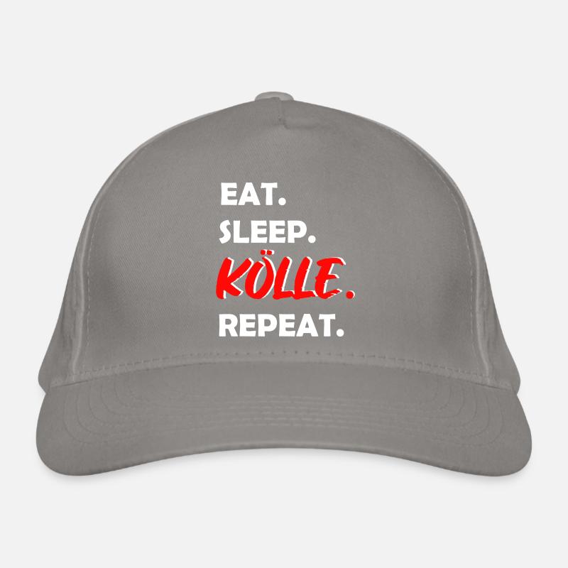 Eat Sleep Kölle Repeat Köln Kölner Kölnerin Kölsch Bio-Baseballkappe