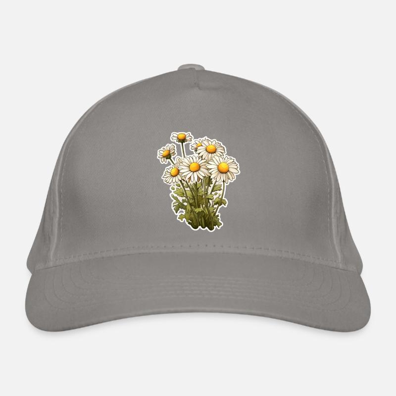 Chamomile 7 Flowers Organic Baseball Cap