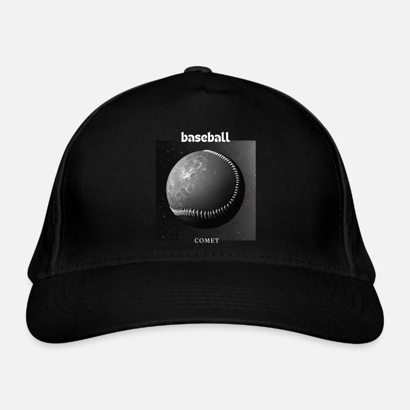 Baseball Comet - Organic Baseball Cap - black