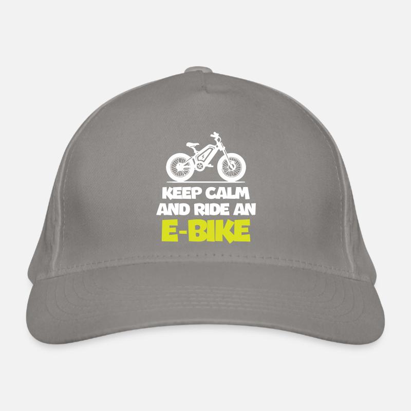 Keep Calm and Ride An E Bike Organic Baseball Cap