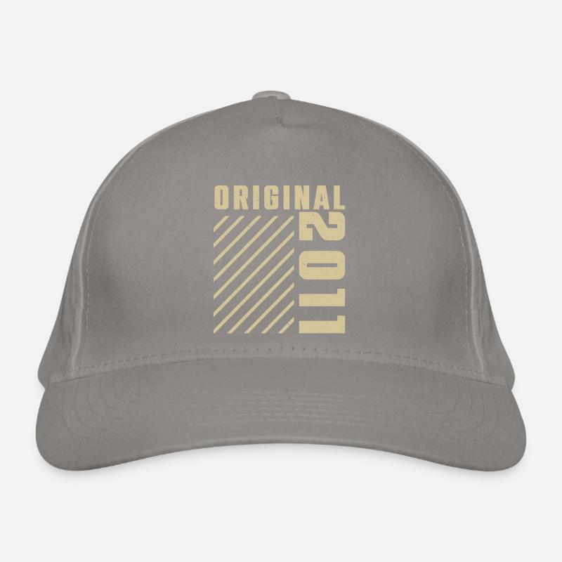 Original 2011 Authentic 2011 Vintage Bursdag Casquette classique bio