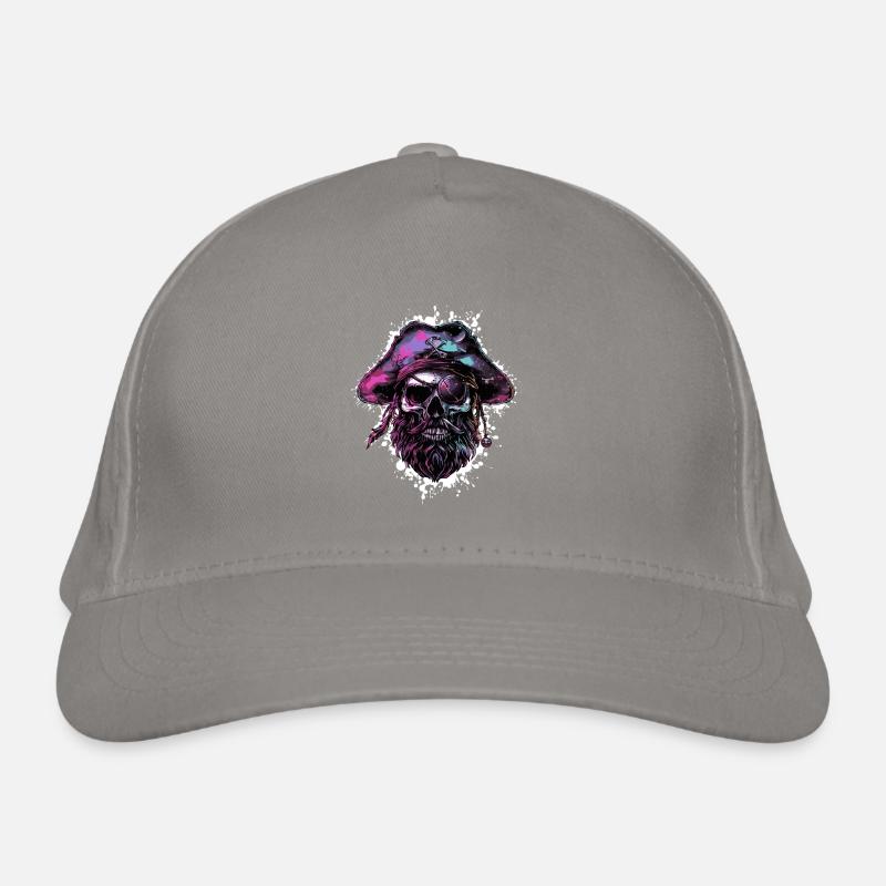 Capitaine Crâne de pirate Casquette classique bio