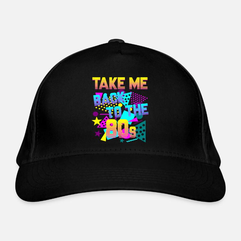 Take Me Back to 80's - Bio-Baseballkappe - Schwarz