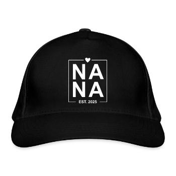 Nana Est 2025 - Organic Baseball Cap - black - Front
