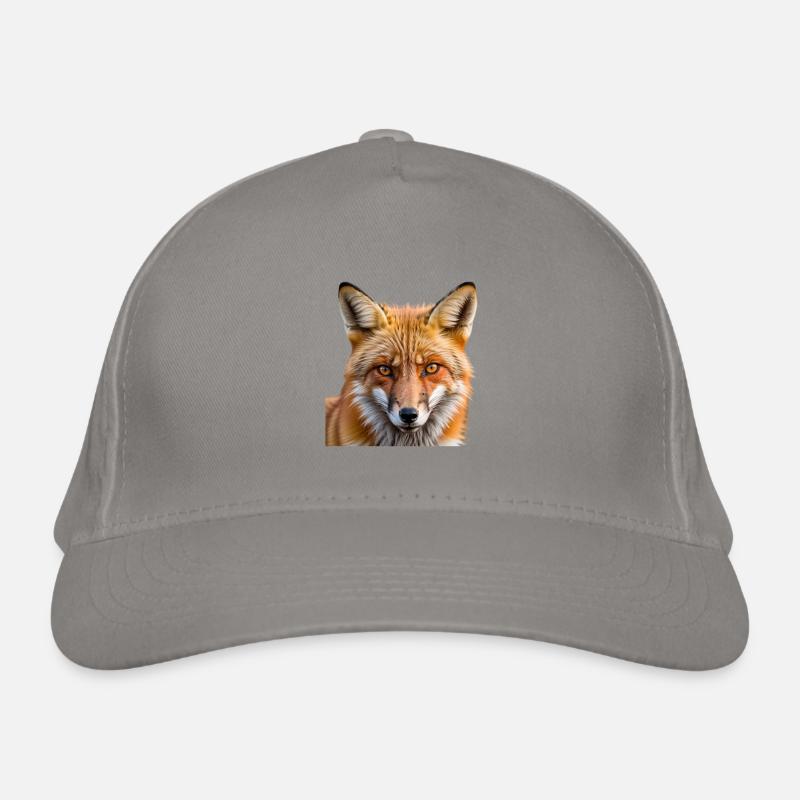 Fuchs Tierbild Bio-Baseballkappe