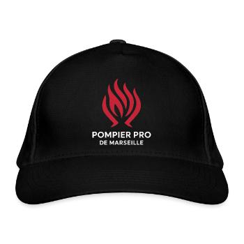 Pompier Pro de Marseille - Casquette classique bio - noir - Devant