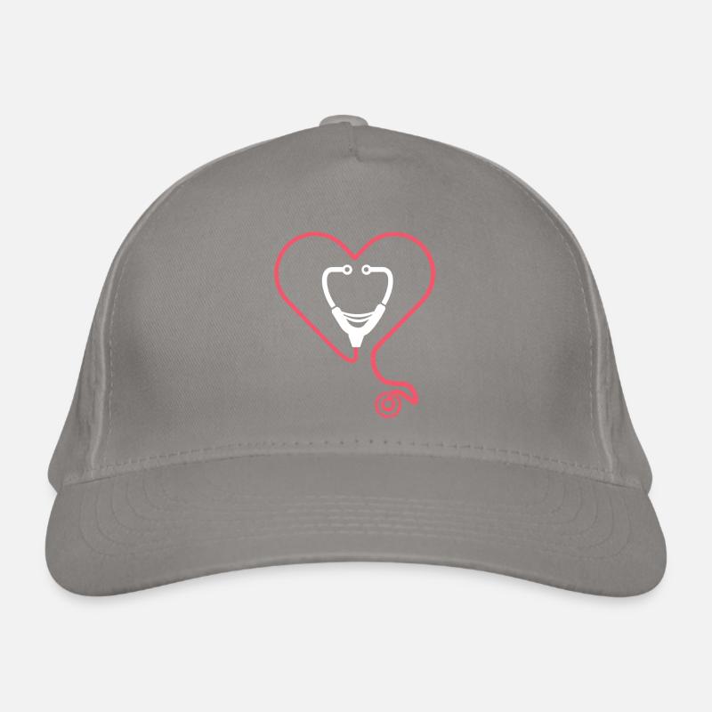 Nursing Stethoscope Organic Baseball Cap
